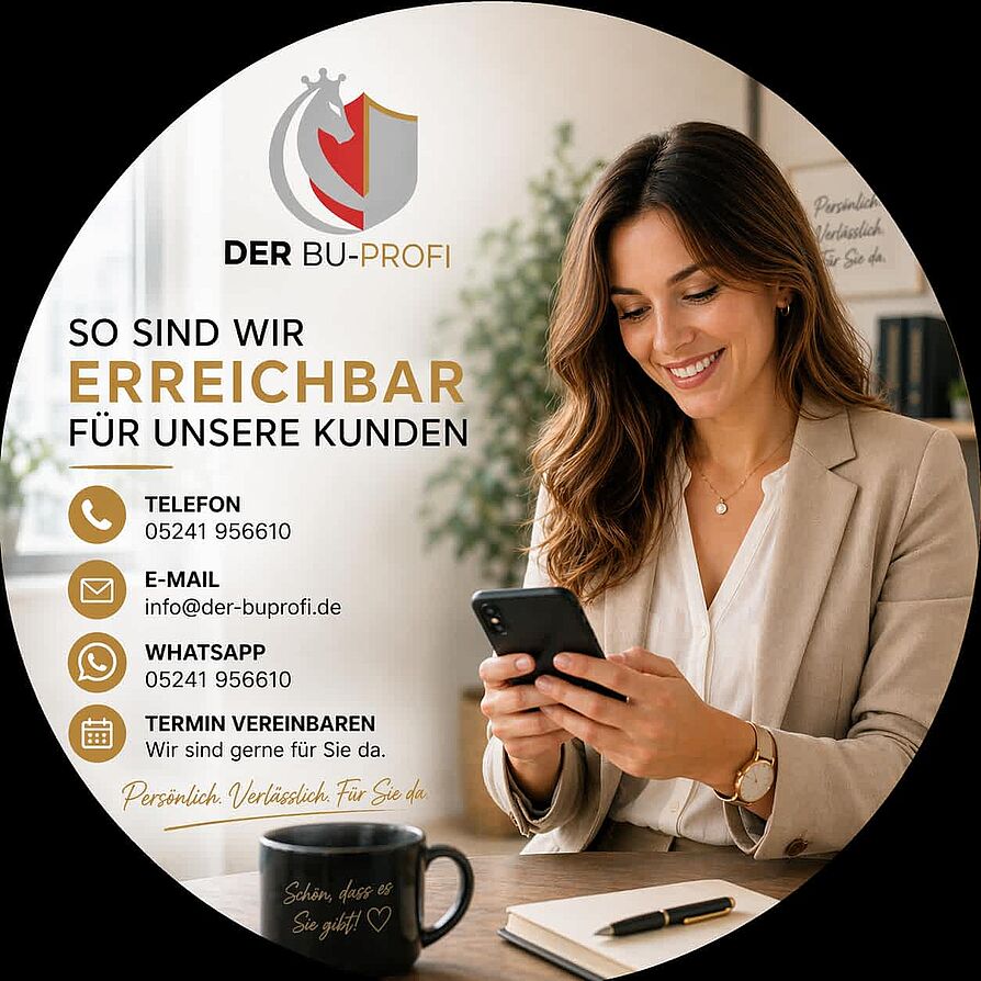 Kontakt DER BU-Profi Berufsunfähigkeitsversicherung.